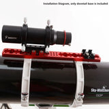 Widen Cross Dovetail Base Saddle Guide Finderscope Slot Flate Base for Astro Telescope