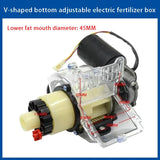 Hand-Adjusted Electric Fertilizer Box Flat Bottom New Large-Capacity Fertilizer Spreader With Fertilizer Cleaning Port