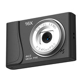 4K CCD Digital Camera for Student Compact Digital Photography Camera 180°Flip Screen Selfile Camera for Kid Adult Beginners