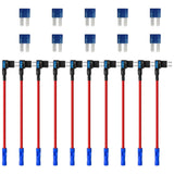Upgraded Micro 2 Fuse Tap Adapter - Add a Circuit Fuse Tap 12V, Fuse Tap Adapter and 15AMP Fuses, Micro 2 Fuse Connector