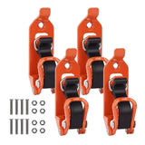 4Pcs/Set Shovel Holder Clamp Quick Release Metal Rubber Clamps Multipurpose Wall Mounting Brackets For Roof Rack Car Accessories