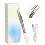 Rechargeable LED Lighted Tweezers – Professional with Built-In Illumination