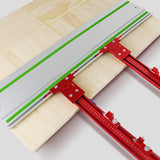 For Track Saw Track Repeatable Cuts Parallel Rail Guide System Aluminium Alloy Circular Saw Track Set Fixed Guide Rail Bracket
