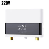 Water Heater Bathroom Kitchen Wall Mounted LCD Temperature Display with Remote Control 110V 220V Electric Water Heater Instant