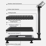 150kg Rechargeable Stainless Steel Electronic Digital Bench For Luggage Shipping Postal Commercial Folding Electronic Scale