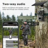 4G GPS Solar Powered Hunting Trail Camera Photo Trap with 125 Degree Wide Detection Angle 940nm Invisible LEDs 0.1s Trigger Time