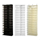 New Multiple Use 26 Pocket Over The Door Hanging Shoe And Sweatshirt Planner Highlighting Clear Pouches Space Saving Wall