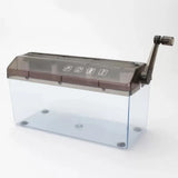 High Quality ABS Hand Shredder Hand Crank Mini Manual Shredder Transparent Eco-Friendly Documents Paper Cutting Tool Home Office