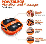 Orange Electric Foot Massager with Remote Control Adjustable Speed Vibration for Legs & Calf Sports & Entertainment Product