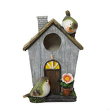 2025 New Resin Bird House Waterproof Nest Cage for Outdoor Easy Installation Attracting Birds Shelter Place Garden Decoration