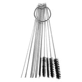Motorcycle Carburetor Jet Dirt Remove Clean Tool 10 Cleaning Needles 5 Brushes for ATV Welder Carb Chainsaw Spray Gun Torch Tips