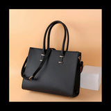 *BAAY 2X Laptop Bag Women 15.6-Inch Computer Work Handbag Leather Handbag Business Office Bag