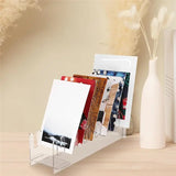 GW-3 Pcs 12 Tier Acrylic Greeting Card Display Stand Clear Card Display Stand Easy To Assemble Postcard Sticker Card Holder