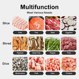 Multifunctional Electric Meat Slicer Automatic Slicer Stainless Shred Slicer Cutter Meat Vegetables Fish Meat Grinder Machine