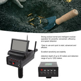 Metal Detector 25m Depth 1200m Range Metal Detector Locator AKS Display Screen Remote Underground Field Scanning Searcher