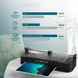 ABWG-4-in-1 Laminator Thermal Laminating Machine Lamination Kit Laminator Machine for Office Home Classroom-EU
