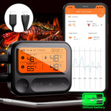 Bluetooth Meat Thermometer IPX5 Waterproof Dual Probes Digital LCD Display for Cooking Oven BBQ Grill Smoker Temperture Monitor