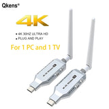4K 50M Wireless HDMI Extender Audio Video Transmitter and Receiver 1TX to 1RX or 2RX for TV Camera PC To TV Projector Monitor