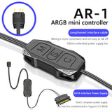 COOLMOON AR-1 RGB Controller Cable 5V 3 Pin to SATA AURA ARGB Mini Control HUB