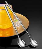 20pcs 304 Stainless Steel Coffee Spoon Long Handle Stirring Spoon
