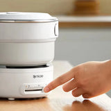 Foldable 2.0L Electric Cooking Pot Rice Cooker Split Type Hotpot Non-stick Travel Electric Skillet Fried Pan 220V