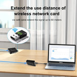 Real 4 Port USB 2.0 Network Extender Via RJ45 Cat5e Cat6 Ethernet Cable 100m for Webcam Camera Mouse Keyboard Printer Scanner