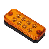 6Pcs 12V 8LED Side Marker Lights Clearance Lamp Waterproof for Car Truck Trailer SUV RV Boat Universal Warning Light