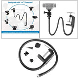 For Logitech C930e, C930 C920, C922x, C922,Brio 4K, Etc Compatible Flexible Arm Desk Mount Webcam Stand Holder Camera Brac