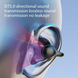 New Mirror Surface Digital Display Soft Silicone Ear Clip Wireless Bluetooth Headphones with Noise Reduction, High-Definition