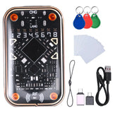 Chameleon V2.0 RFID Smart Chip Reader Emulator Card Decode 125Khz 13.56Mhz NFC Duplicator 3X UID Keychain+ 7X UID Cards