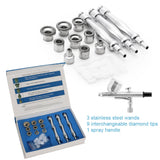 Diamond Microdermabrasion Machine Suction Power with airbrush gun Professional Dermabrasion Home Use Facial Skin Care Machine