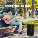 15-inch Subwoofer High-power Portable Wireless Stage Pull Bar Outdoor Party Speakers