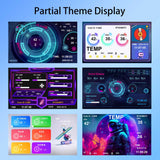 5inch Silver IPS LCD Monitor with USB Type C and 9 pin Cable for PC Case CPU GPU Temp