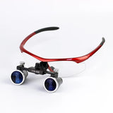 Professional Lab Magnifier Binocular Loupes Medical 2.5X 3.5X LED Head Light Lamp