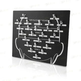 Hair Extension Hanger & Tape-In Placement Board – Acrylic Dye Plate & Display Stand for Tape-In Extensions