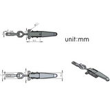 Heavy Duty Trailer Hasp Trailer Snap Buckle Door Handle Hasp Fastener Accessories, Trailer Buckle Hasp Safety Latch