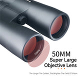 LG25 Handheld Professional HD Binoculars ED Lens Large 50mm Objective Lens Bak4 Prism Waterproof Telescope for Outdoor Camping