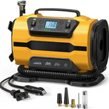 Car Inflator Pump AC 110-230V Inflator Pump DC 12V Dual Power Car Inflator Pump