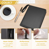 Trading Card Binder, 9 Pockets Baseball Card Binder Sleeves With Zipper, Card Case For Game/Football/Baseball Card