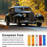 120pcs Torpedo Shaped Fuses Set 5A 8A 10A 16A 20A 25A 30A 40A for Protect Automotive Circuits for Old Style Classic Cars