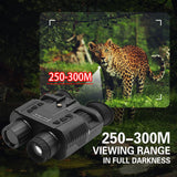 NV8000 Dual Screen Night Vision Goggles Binoculars with Naked Eye, 3D Viewing, Head Mounted for Tactical Hunting