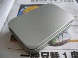 20pcs Silver Small Rectangular Tin Containers Candy Case Crafts Geocache Storage Boxes