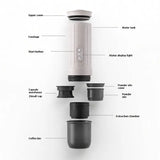 Portable Wireless Espresso Maker 7500Mah Portable Coffee Maker Outdoor Espresso Maker Wireless