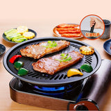 Korean Style Smokeless Barbecue Grill Pan Non-Stick Gas Stove Plate BBQ Cooking Tray Perfect for Home Kitchen Barbecue Tools