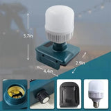 12W 1500Lumen Cordless LED Work Light Desk Lamp for Makita 18V Li-ion Battery Protable LED Flood Light Brightness Adjustable