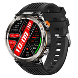 Flashlight Smart Watch Men BT Calls Voice Assistant Watchproof Heart Rate Monitor Remote Control Photography Outdoor Compass