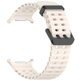 Ocean Sport Silicone Band Replacement Soft Bracelet Sweatproof Sport Watchband Watch Strap for Samsung Galaxy Watch 7 Ultra 47mm