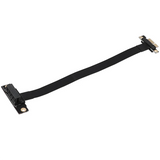 10X 90 Degree Pci-E Pci Express 1X To 1X Slot Riser Card Converter Extender Ribbon Adapter Extension Cable Pci-E X1