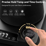 110V/220V Rapid Heating Temperature Control Pot Stainless Steel Liner 1200W Electric Kettle 1.0L Gooseneck Hand Brew Coffee Pot