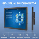 15" 1024x768 Industrial Resistive Touch LCD Monitor H/D VGA DVI Input Port 15inch Lcd Touch Monitor